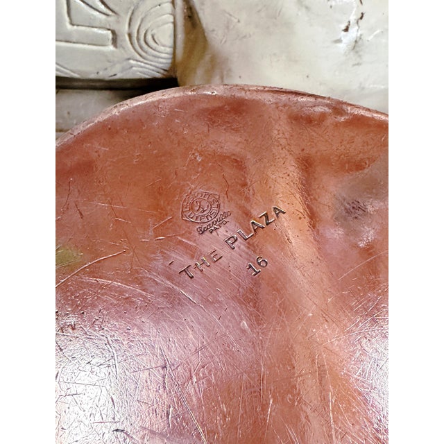 Copper Large Antique Copper & Nickel Lidded Roaster From the Plaza Nyc For Sale - Image 8 of 9