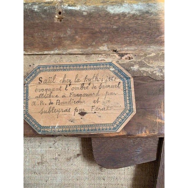 After Benjamin West, Saul Evoking the Shadow of Samuel, 18th Century, Oil on Canvas For Sale - Image 11 of 16