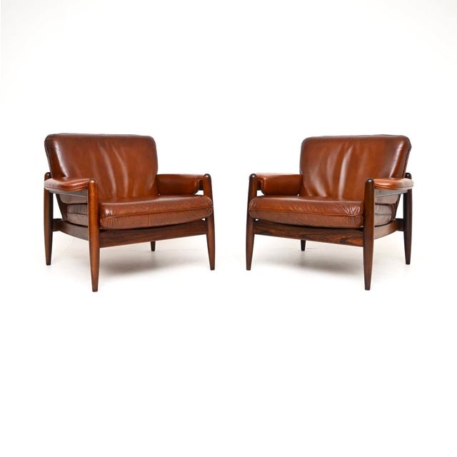Vintage Danish Leather Chairs, 1960, Set of 2 For Sale - Image 11 of 11