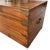 Victorian Early 1900s English Camphor Wood Campaign Trunk For Sale - Image 3 of 13