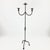 Metal Hand Forged Iron Floor Candelabra 49″ (124cm) Antique Copper or Gold Patina 3-Arm Twist Stem Candle Holder Rustic Decor For Sale - Image 7 of 11
