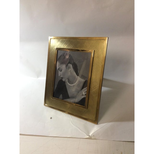 Gilded Brass Portrait Frame, Italy, 1970s For Sale - Image 11 of 16