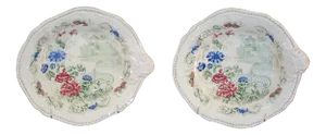 19th C Pair of Shaped Dishes