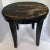 English Vintage Distressed Black Stool For Sale - Image 3 of 6