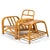 Ficks Reed Three Strand Rattan "Angles" Lounge Chair For Sale - Image 9 of 9