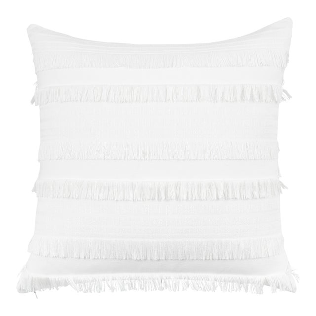 Schumacher Talos 24" Pillow in Ivory For Sale