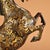 Asian Pair of Vintage Bronze Galloping Horses – Gold Inlaid Figures on Stands For Sale - Image 3 of 10