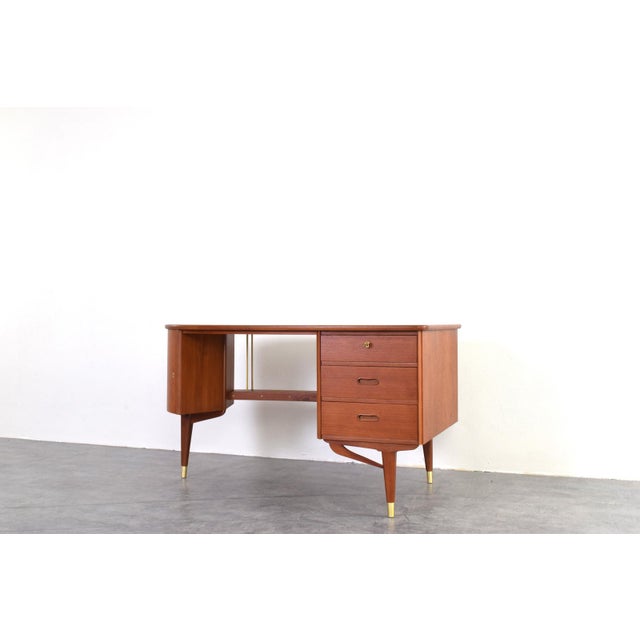 Mid-Century Modern Organic Teak Desk from Sola Møbler, 1960s For Sale - Image 12 of 17