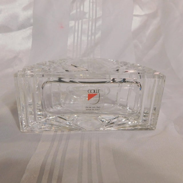 Glass 1930s Colle Crystal Perfume Bottle From Italy For Sale - Image 7 of 10