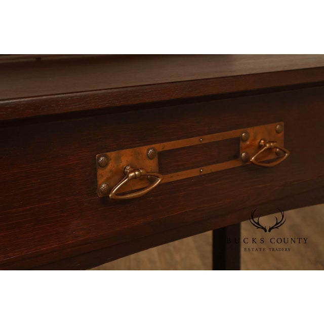Antique Mission Oak Server Sideboard For Sale - Image 17 of 18