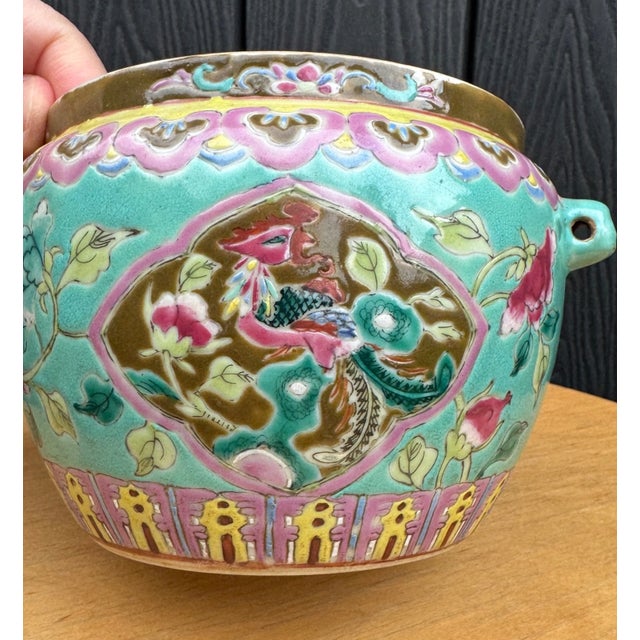 19th C. French Sèvres Style Porcelain Vase – Ornate Gilt Bronze Mounts & Hand-Painted Romantic Scene For Sale In Dallas - Image 6 of 17