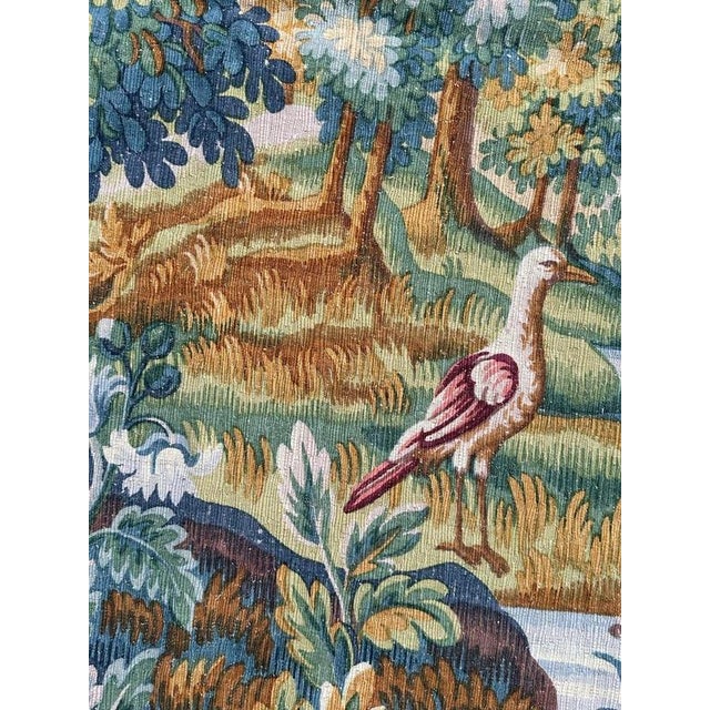 Vintage Silk Screen Printed Tapestry Verdure Chantilly, 1960s For Sale - Image 13 of 18