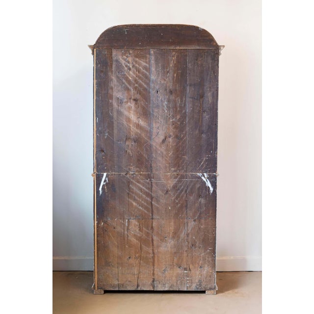 Wood 19th Century Swedish Clock Secretary Circa 1820 For Sale - Image 7 of 12