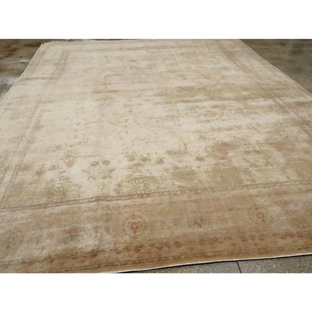 Galerie Shabab Collection Early 20th Century Handmade Persian Tabriz Room Size Carpet For Sale In New York - Image 6 of 10