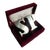 1970s Godinger Silver Plated Letters S and P Salt and Pepper Shakers in Velvet Case For Sale