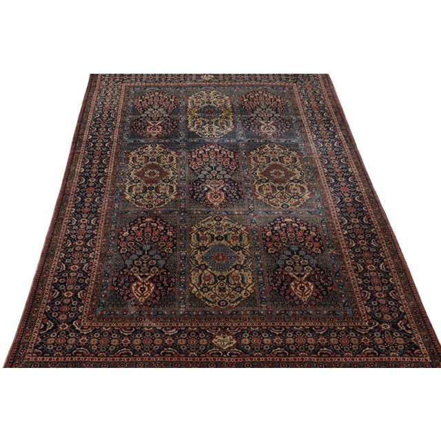 Traditional Antique Kashan Rug With Floral & Geometric Medallions, From Rug & Kilim For Sale - Image 3 of 7