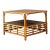 Vintage Stick Rattan Side Table For Sale
