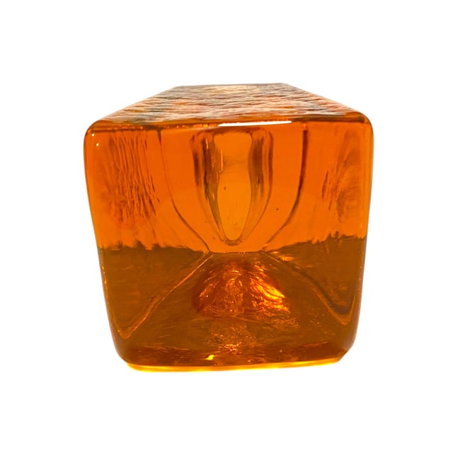 Fire & Light Pair of Copper Tone Recycled Glass Candle Holders, California Studio Decor For Sale - Image 4 of 11