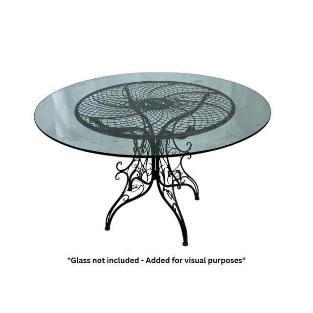 Vintage Ornate Metal Outdoor Table For Sale In Miami - Image 6 of 7