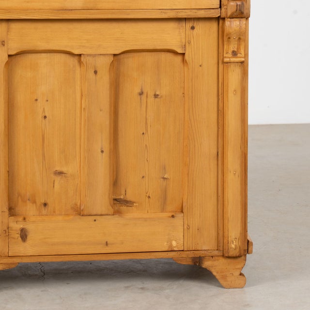 19th Century Hungarian Pine Cabinet Sideboard With Drawer For Sale - Image 17 of 18