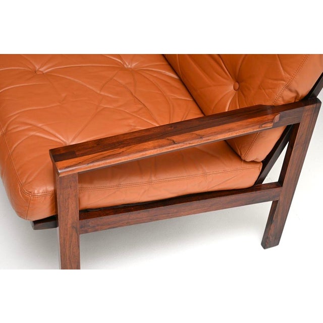 Danish Capella Sofa in Leather by Illum Wikkelso for Niels Eilersen, 1960 For Sale - Image 9 of 11