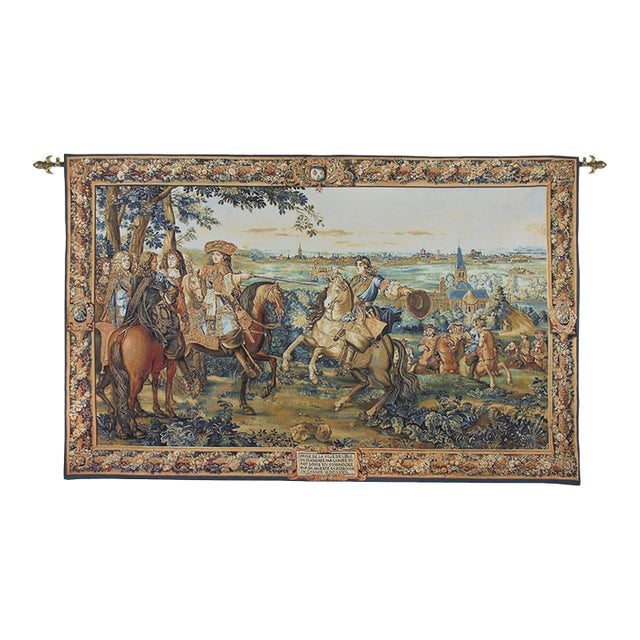 The Capture of Lille Tapestry - 253 X 410 Cm (8'4" X 13'6") - Requires Concealed Wooden Batten For Sale