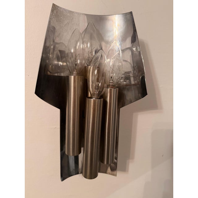 French 1960s Maison Charles Mid Century Wall Light For Sale - Image 10 of 16