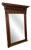 Antique French Oak Wall Mirror wirh Carved Frame For Sale