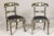 Brown Early 21st Century Anglo-Indian Style Ebonized Side Chairs with Floral Themed Bone Inlay - A Pair For Sale - Image 8 of 12