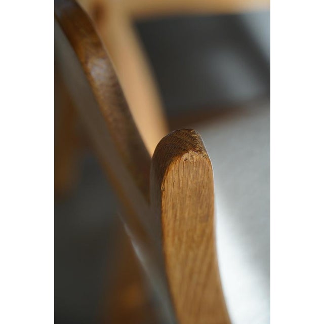 Highback Razorblade Chairs in Oak and Bouclé by Henning Kjærnulf, 1960s, Set of 4 For Sale - Image 15 of 18