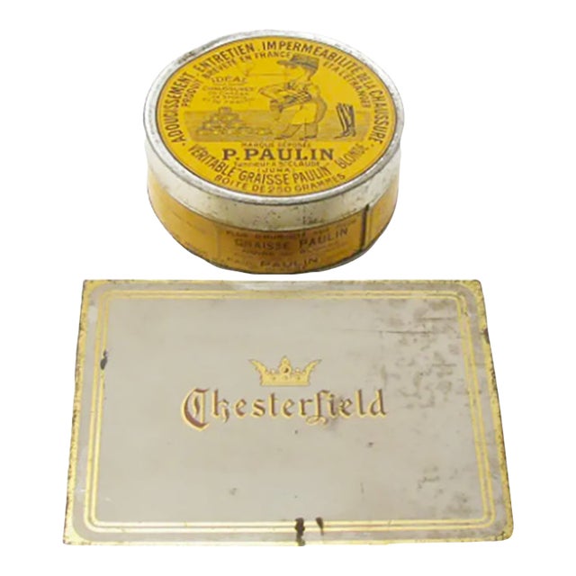 Early 20thC French & American Tins For Sale