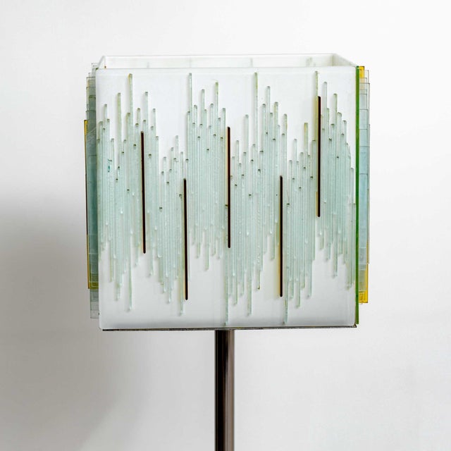 1970s 1970s Italian Modernist Art Glass Table Lamp For Sale - Image 5 of 18