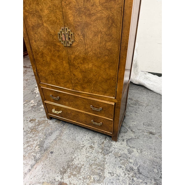 Wood Circa 1970's Raymond Sobota for Century Furniture Chin Hua Collection Asian Chinoiserie Gentleman's Chest For Sale - Image 7 of 12