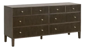 Highland Fluted Wood8-Drawer Dresser
