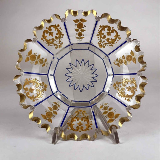 Directoire Crystal and Gold Vase, Set of 2 For Sale - Image 4 of 12