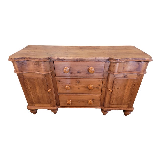 Antique Pine Dresser Base - From England - Circa 1890 For Sale