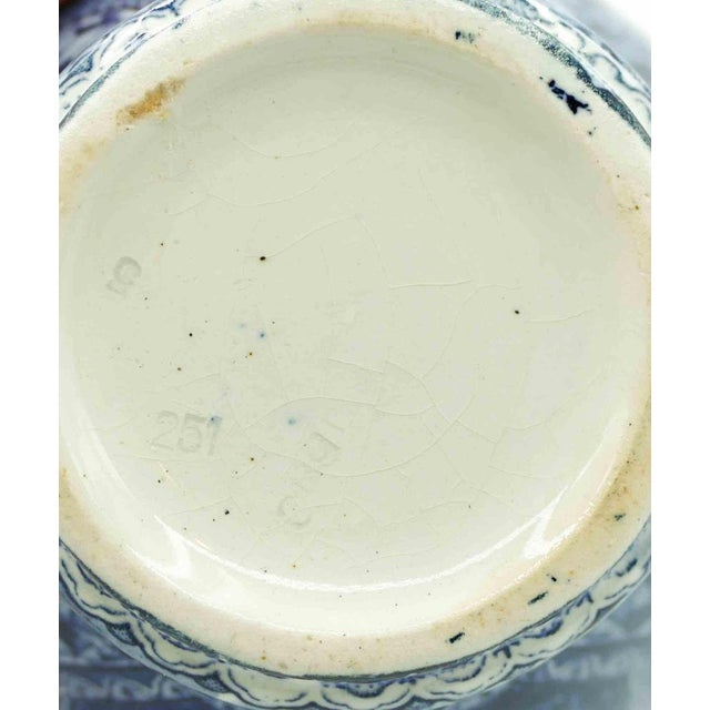 Porcelain Blue Vase by Franz Anton Mehlem, 19th Century For Sale - Image 6 of 7