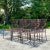 Vintage Regency Brown Jordan “Florentine” Cast Aluminum Dining Table & 6 Chairs For Sale In West Palm - Image 6 of 12