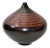 Signed Peruvian Urn Shape Studio Piece Black & Brown Ceramic Vase, Pottery For Sale