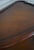 Theodore Alexander Theodore Alexander Leather Top 2 Tier Mahogany Triangle Table For Sale - Image 4 of 12