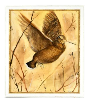 The Woodcock - Original Oil on Board by Mirtilla Durante - 2000s 2000s