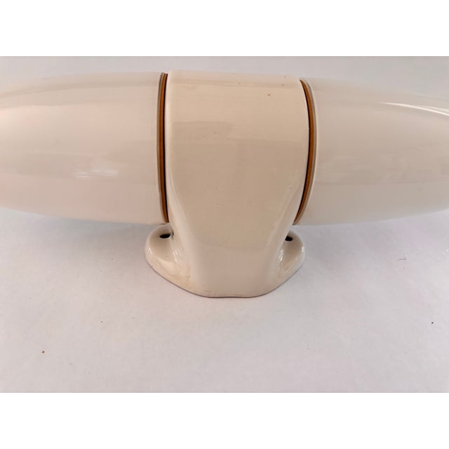 Mid-Century Modern Ceramic Model 6078 Sconce by Wilhelm Wagenfeld for Lindner, 1958 For Sale - Image 3 of 11