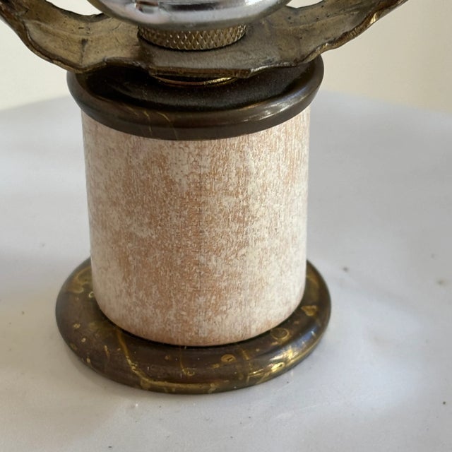 Late-20th Dorothy Draper-Style Ceramic Table Lamp For Sale - Image 16 of 18