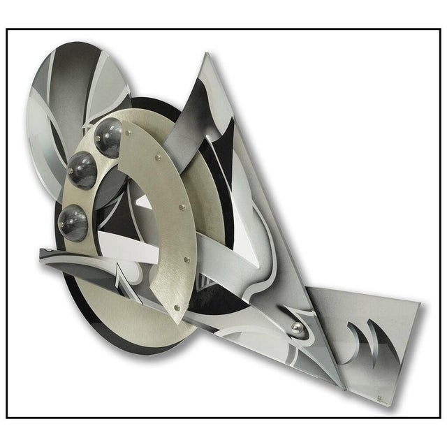 Abstract Late 20th Century Metal Wave, Shlomi Haziza For Sale - Image 3 of 4