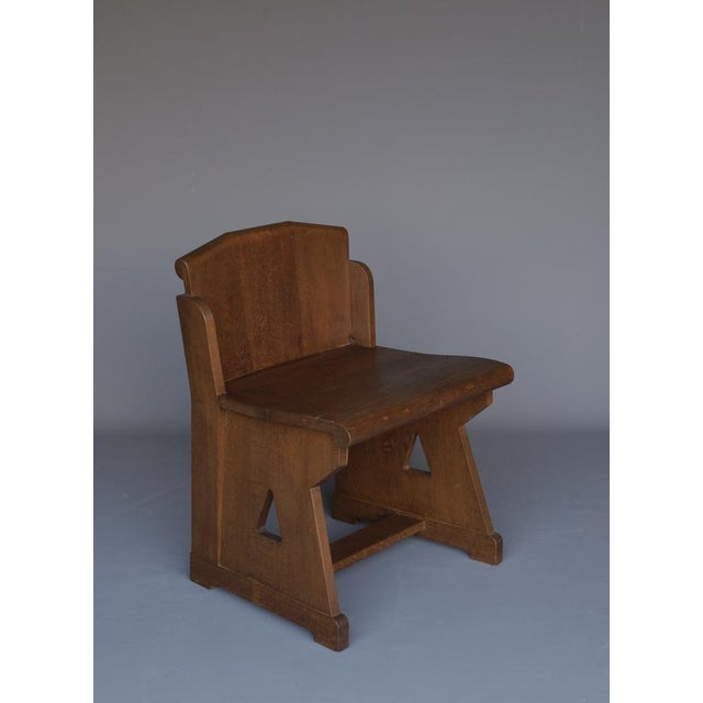 Dutch Traditionalist Oak Side Chair, 1920s For Sale - Image 12 of 14