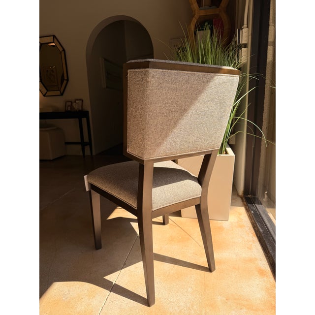 Contemporary Four Hands Llc. Taupe & Birch Wood Dining Chair For Sale - Image 3 of 6
