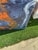 Blue and Orange Abstract Canvas Painting For Sale - Image 4 of 8
