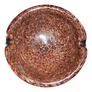 Murano Copper Fleck Bowl