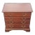Chippendale 4-Drawer Mahogany Bedside Commode Chest of Drawers For Sale