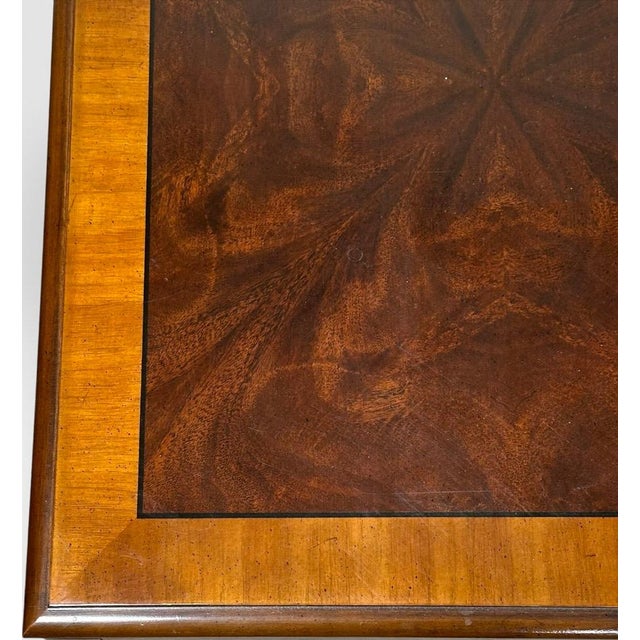 Pair of Vintage Drexel Heritage Chinese Chippendale Burlwood End Tables For Sale In Portland, ME - Image 6 of 18